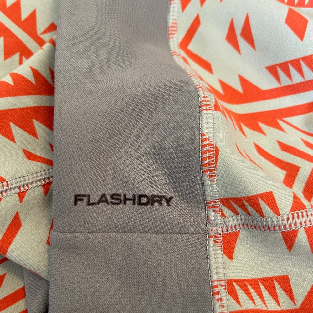 The North Face Women's Pulse Capri Leggings Sz S Ornge and Gray Aztec Print - Picture 7 of 12